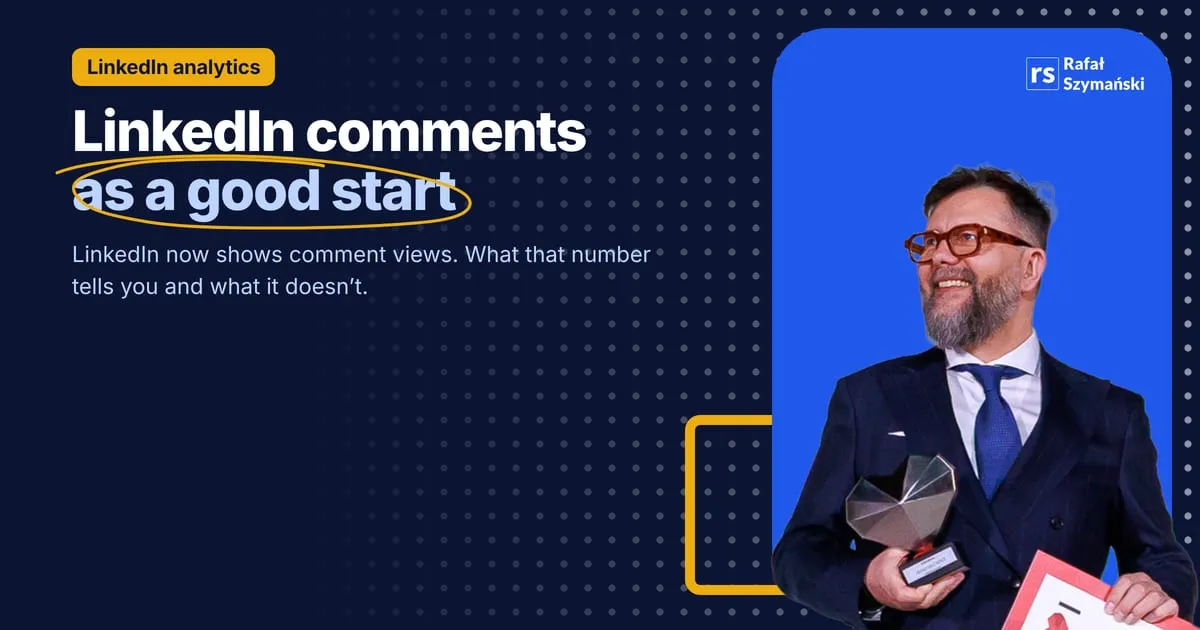 Image about linkedin comments as a good start for action