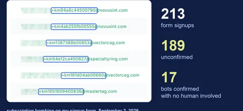 Image about a bot attacked my newsletter form. how to protect yours
