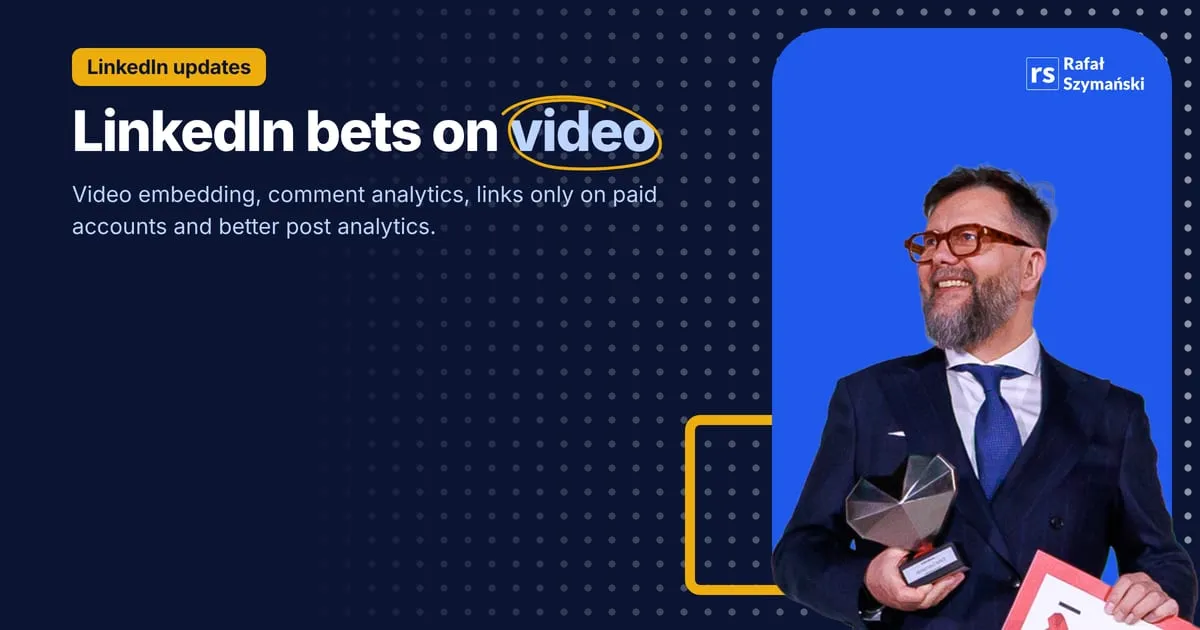 Image about linkedin news - video, removed links, better analytics