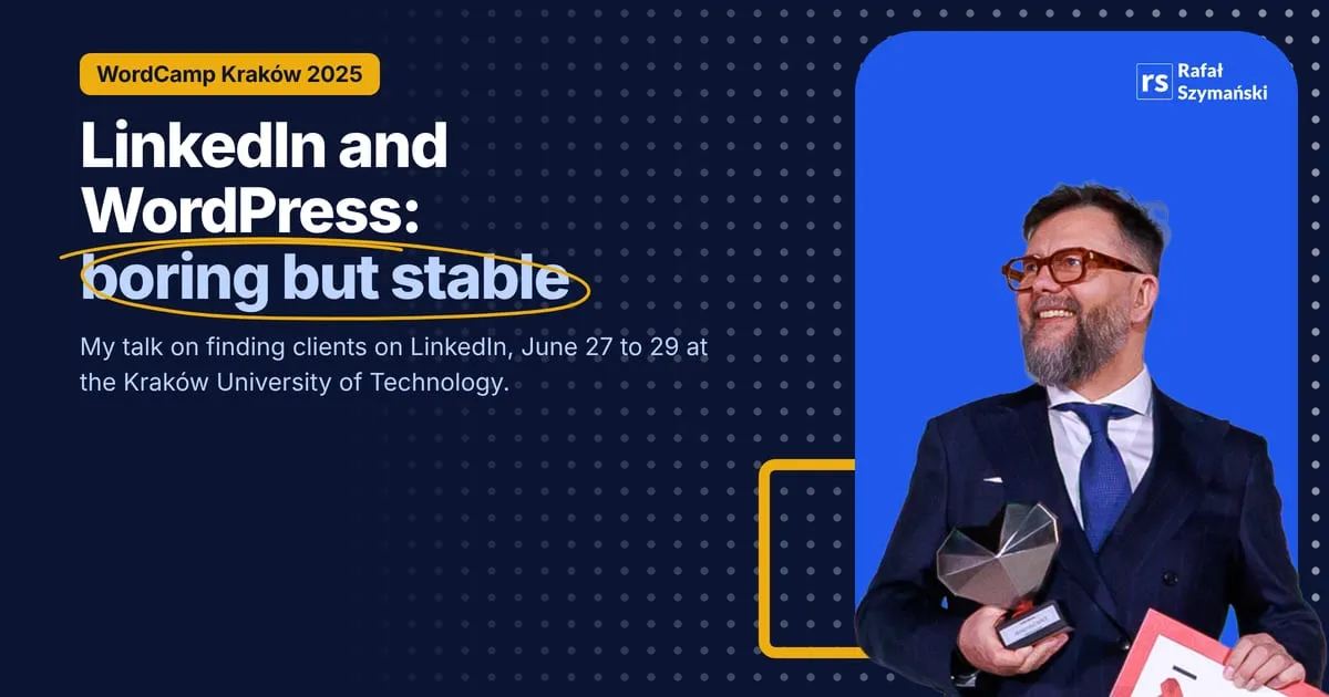 Image about linkedin at wordcamp kraków 2025