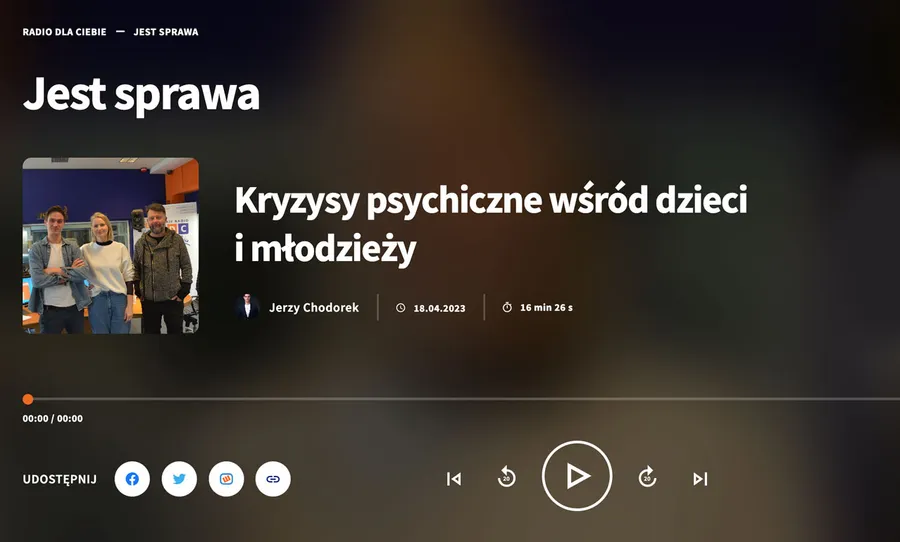 Depresja lub kryzys dziecka - Podcast